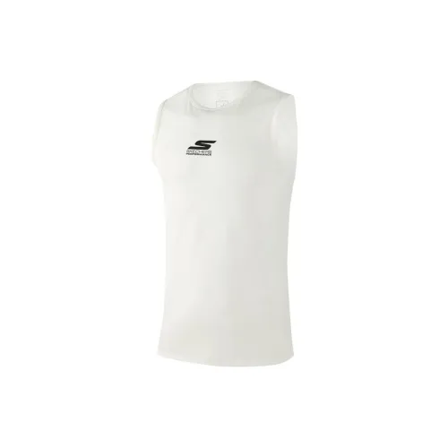 Skechers Tank Tops Men Marshmallow White