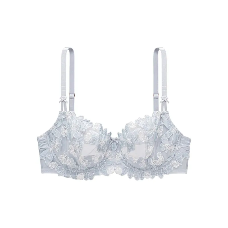 Victoria's Secret DREAM ANGELS Bra Women's Light Gray Purple-0