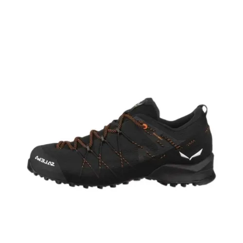 SALEWA WILDFIRE 2 Cushioning Wear-Resistant Low-Top Hiking Shoes Men's Black