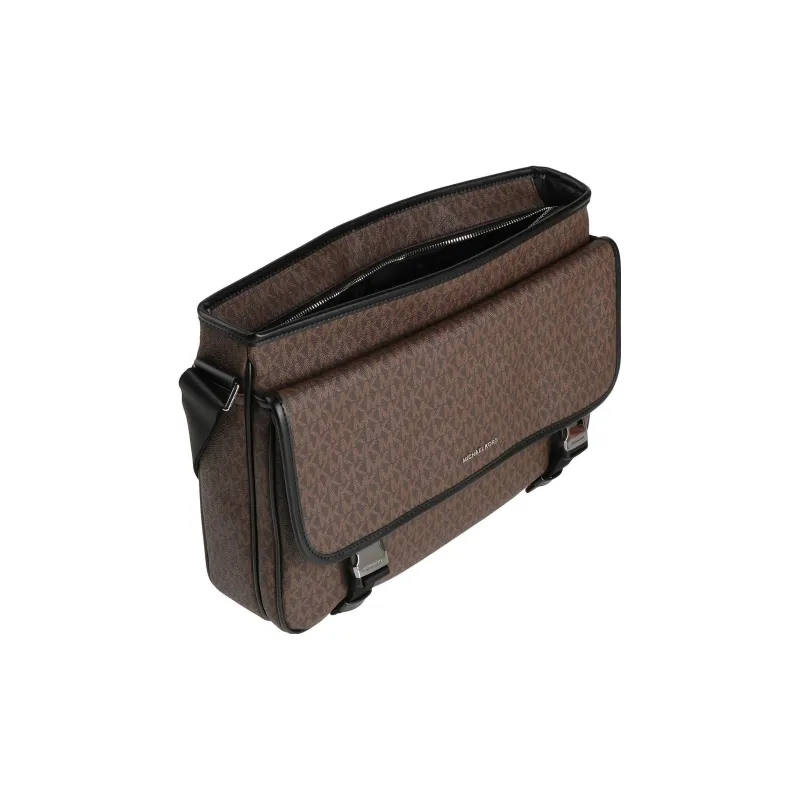 MICHAEL KORS MK Cooper Artificial Leather Shoulder Bag Crossbody Bag Large Size Men's Dark Brown-2