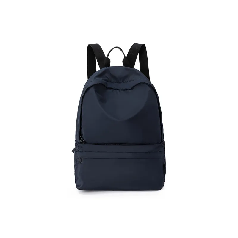 MISZAPATOS Polyester Backpack Regular Unisex Black/Orange/Khaki Green/Lemon/Red/Navy Blue-15