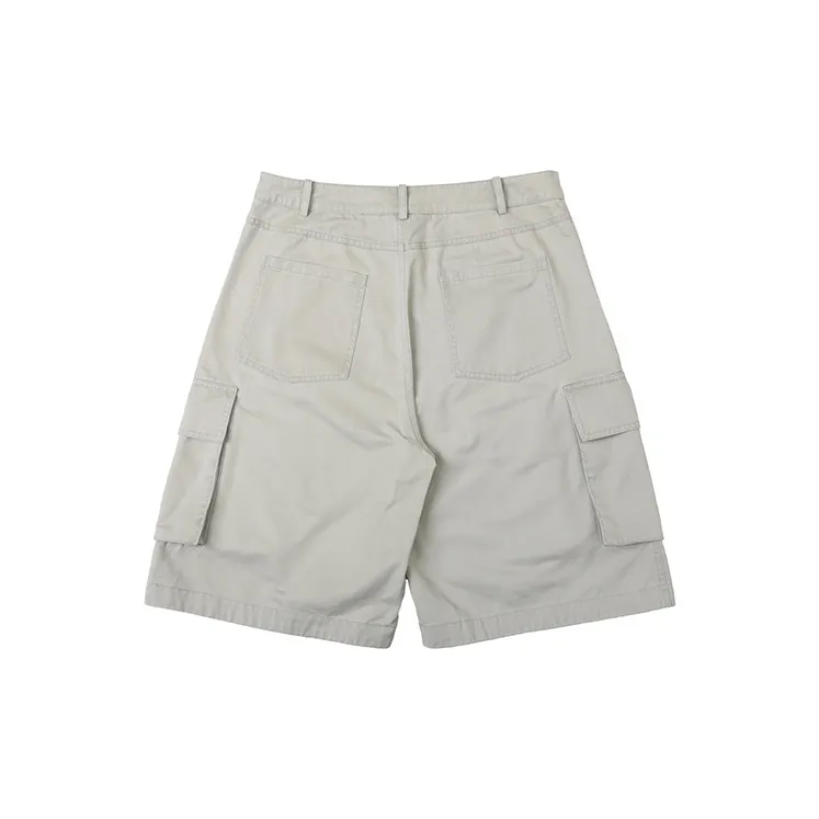 COUNTRY MOMENT Cargo Shorts Unisex Light Gray-1