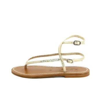 K Jacques St Tropez ABAKO Strap Sandals Women's Gold