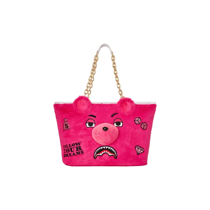 SPRAYGROUND Polyester Tote Bag Shopping Bag Handbag Unisex Pink-0