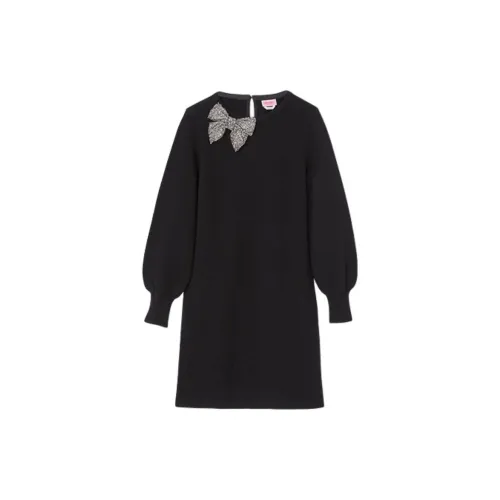 Kate Spade Long-Sleeved Dresses Women's Carbon Black