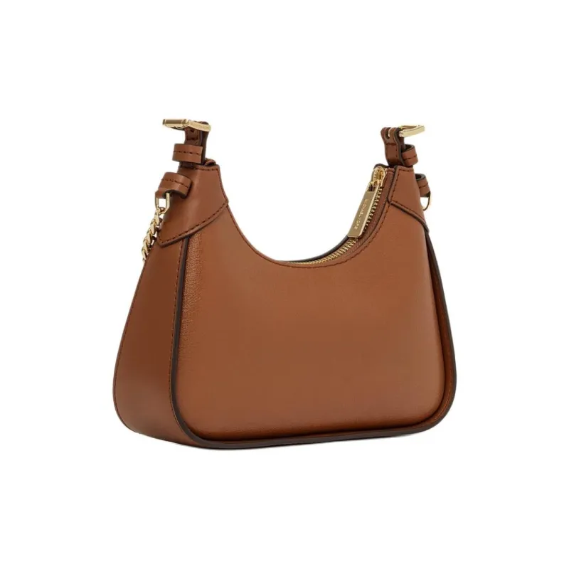 MICHAEL KORS Wilma Leather Shoulder Bag Crossbody Bag Small Size Women's Brown-2