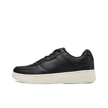 Skechers Court Classics Breathable Support Low Top Skateboard Shoes Men's Black White