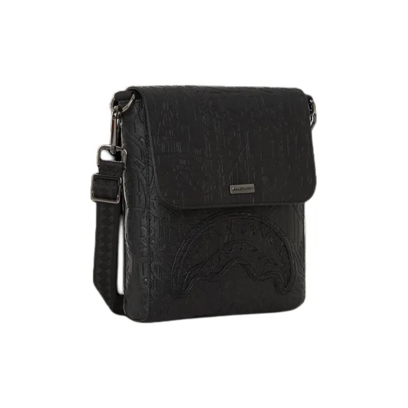 SPRAYGROUND Polyvinyl Chloride Crossbody Bag Shoulder Bag Unisex Black-1