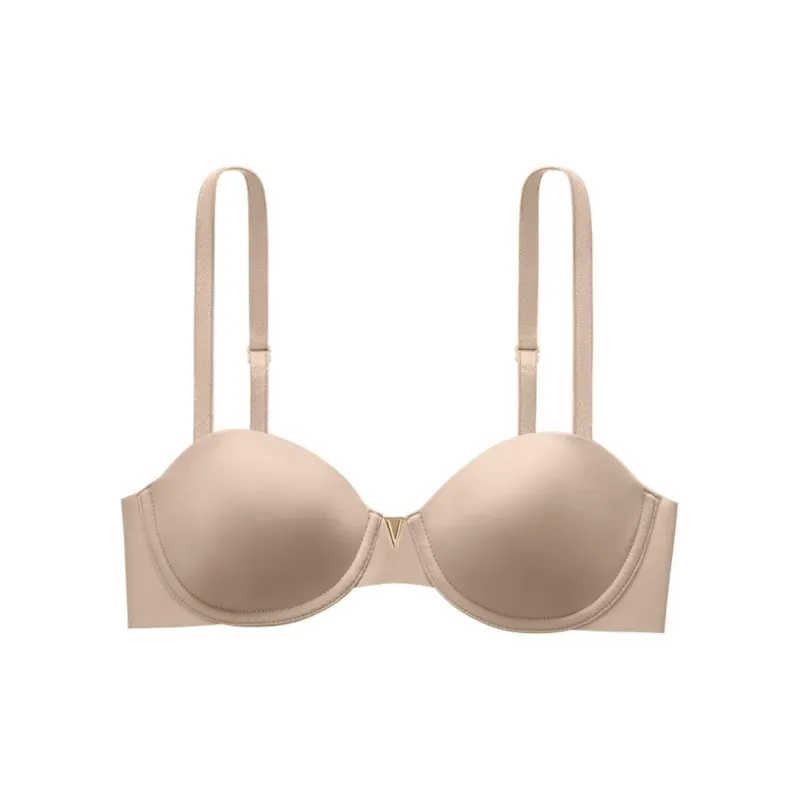 Victoria's Secret BARE Thin Detachable Shoulder Strap/CC Bra Women's Champagne-0
