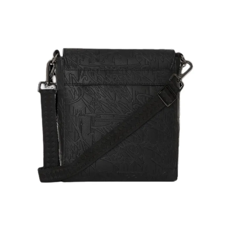 SPRAYGROUND Polyvinyl Chloride Crossbody Bag Shoulder Bag Unisex Black-2
