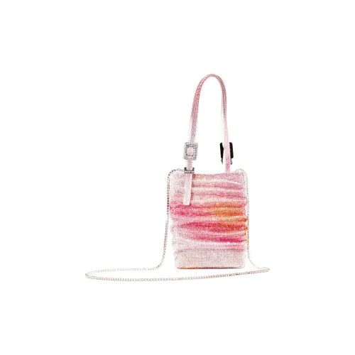 BENEDETTA BRUZZICHES Aluminum Mesh Shoulder Bag Crossbody Bag Handbag Women's Paris Pink