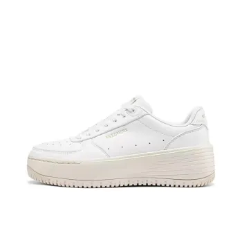 Skechers Court Classics Cushioning Breathable Support Low Top Skateboard Shoes Women's White Beige