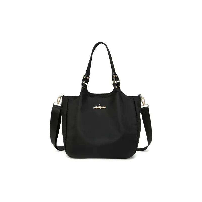 MISZAPATOS Nylon Shoulder Bag Regular Women's Khaki Brown/Navy Blue/Light Gray/Burgundy/Classic Black-8