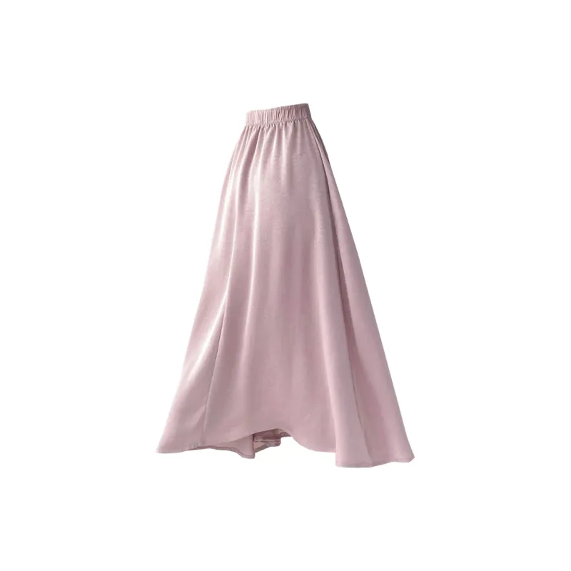 Concubine Zhu Casual Long Skirt Women's Pink-1