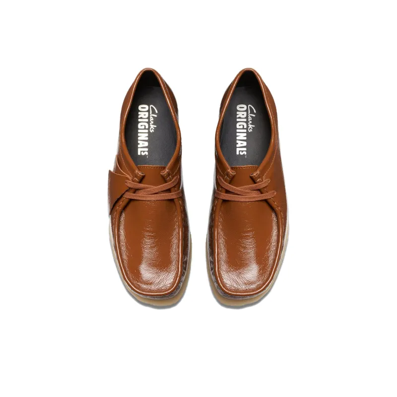 Clarks Originals Wallabee Dusk Brown Patent Leather Women's-3