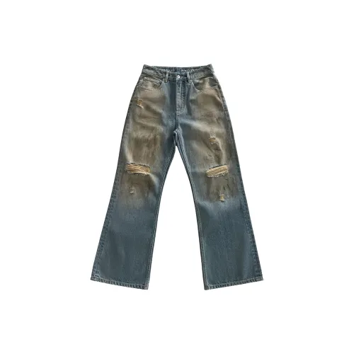 Haonanhuang Jeans Unisex Blue