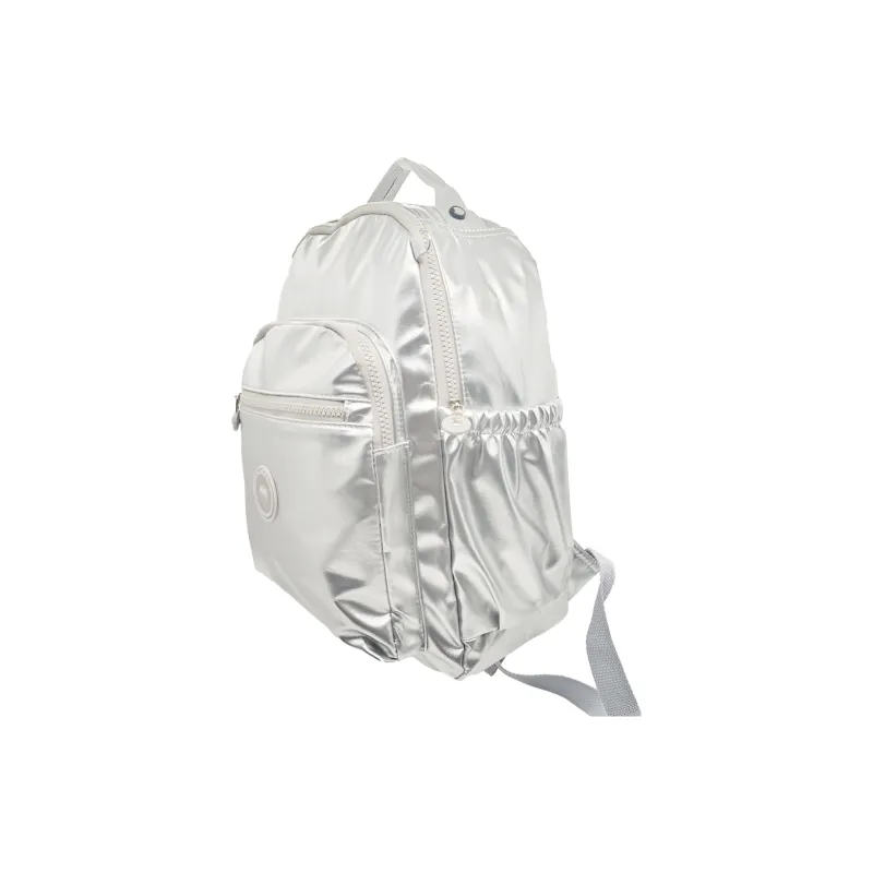 UNITE STAR Nylon Laptop Bag Backpack Medium Size Silver/Black-1