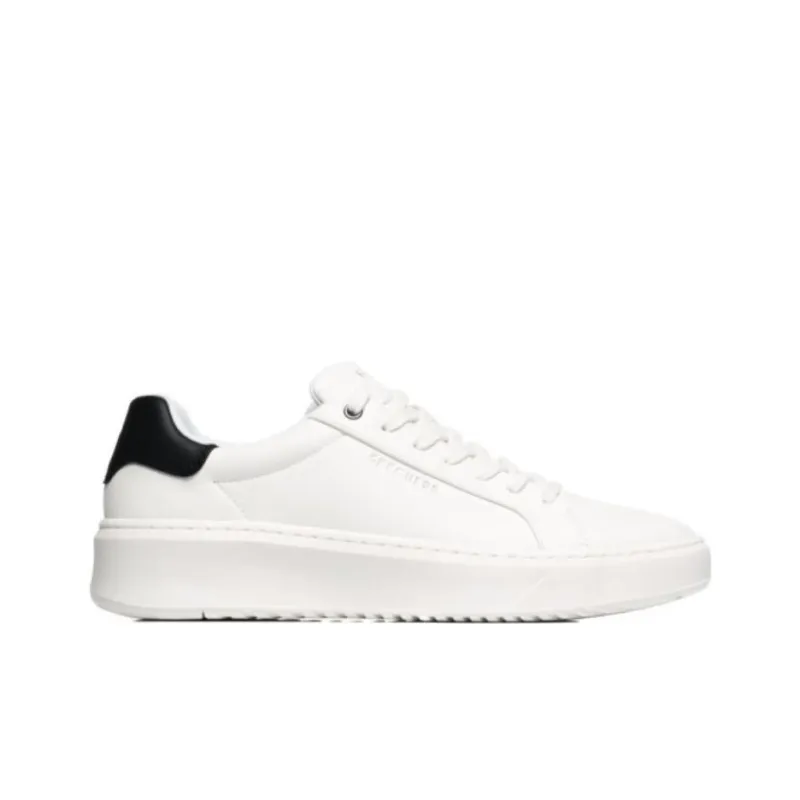 Skechers Street Cushioning Wear Resistant Low Top Skateboard Shoes Men's White-1