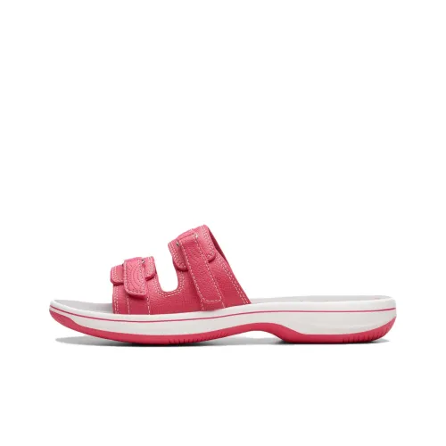 Clarks Foam Sole Slide Slippers Women's Bright Pink