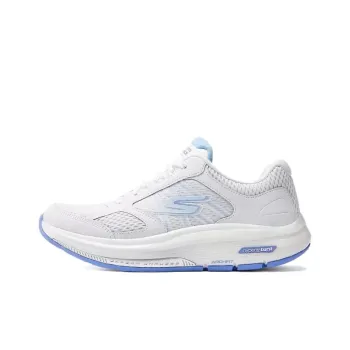Skechers WOMEN'S GO WALK Cushioning Breathable Coverage Rebound Low Top Casual Running Shoes Women's White Blue