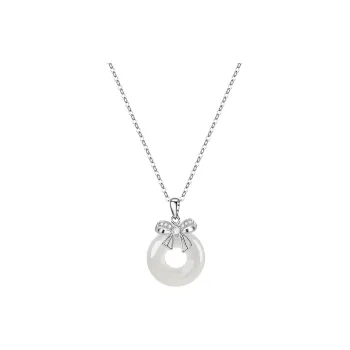 Misongma Chalcedony New Chinese Style Sweet Style Vintage Collarbone Chain Women's