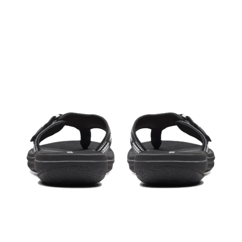 Clarks Flip Flops Women's Black-3