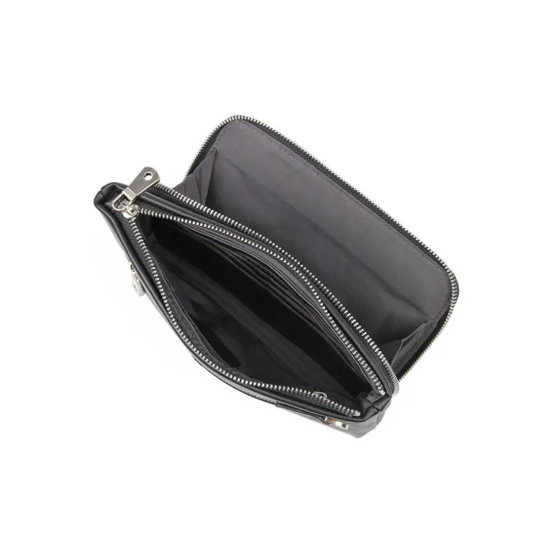 DOSRFINI Cow Leather Men's Handheld Bag Men's Black-1