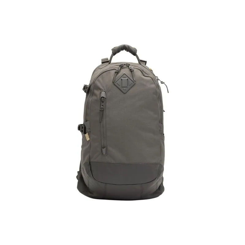 Visvim Nylon And Sheep Leather Backpack Medium Size Unisex Black/Brown/Gray-0
