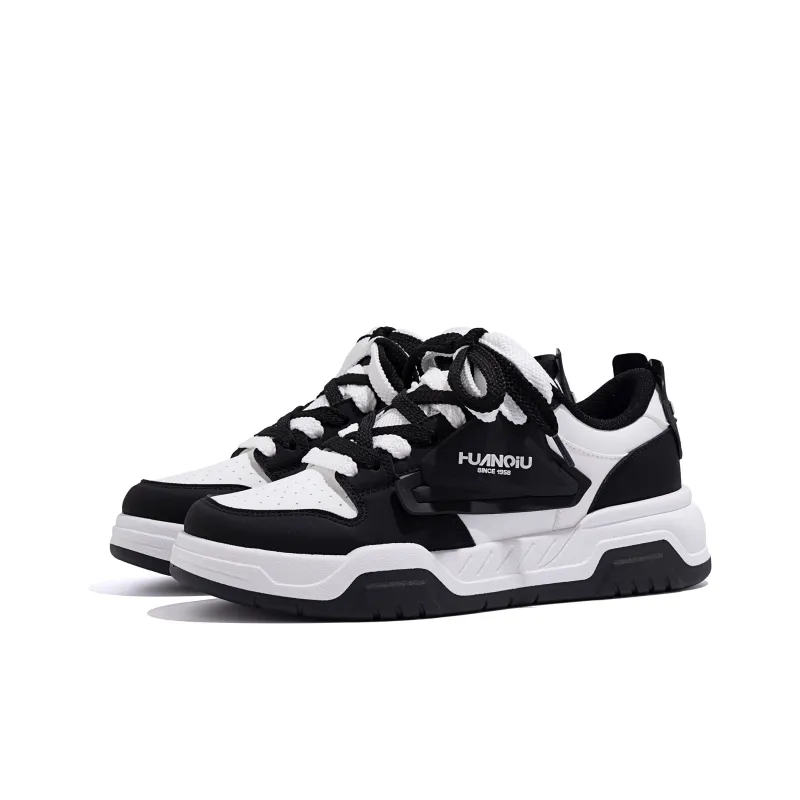 HUANQIU Year Of The Snake Limited Edition Abrasion Resistant Balance Low Top Skateboard Shoes Unisex Black-3