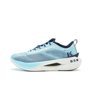 QIAODAN Flying Shadow PRO Cushioning Anti Slip And Wear Resistant Low Top Running Shoes Men's Cirrus Blue Serene Blue