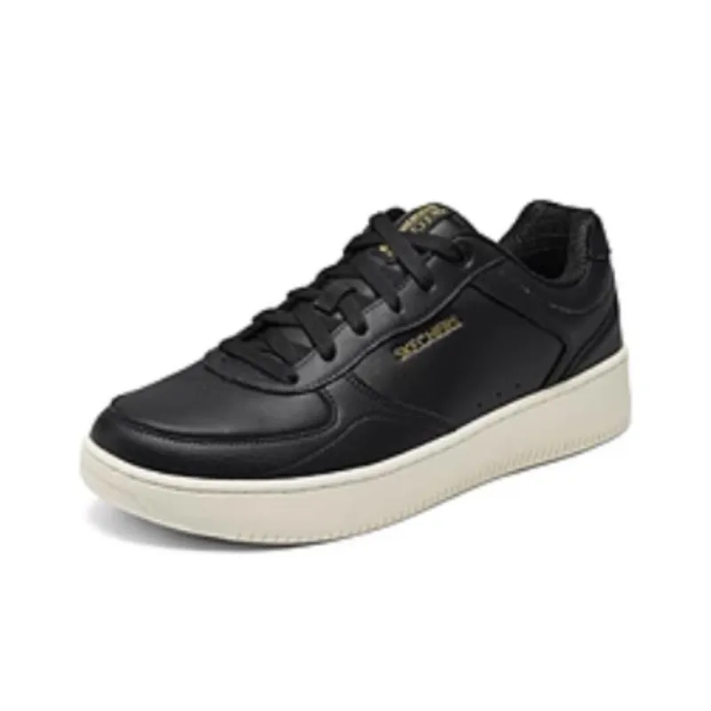 Skechers Court Classics Breathable Support Low Top Skateboard Shoes Men's Black White-2