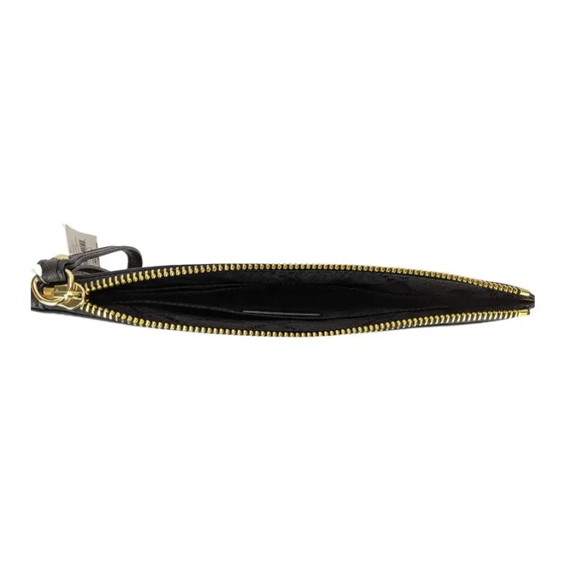 MICHAEL KORS Jet Set Leather Card Holder Coin Purse Clutch Unisex Black-3