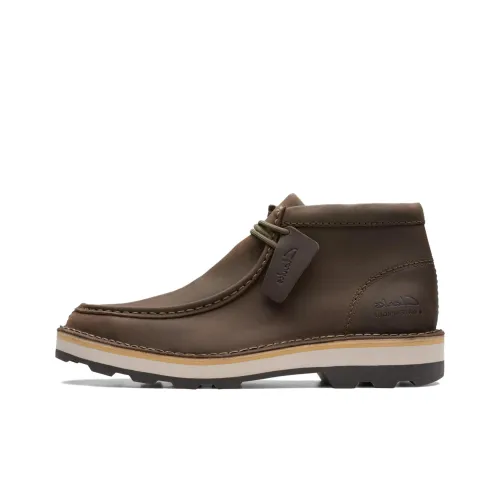 Clarks Ankle Boots Men Olive