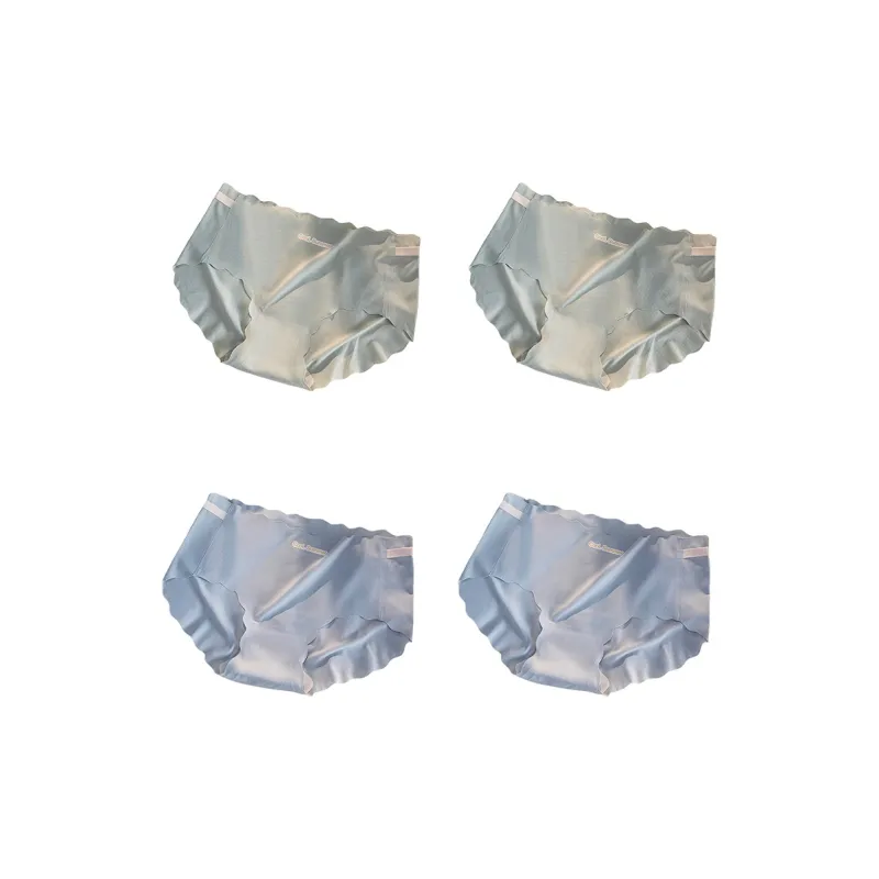 Flowers In Water Underpants Women's 4 Pack-14