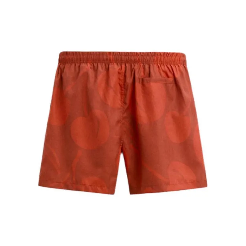 ZARA Swimming Shorts Men's Dark Red-1