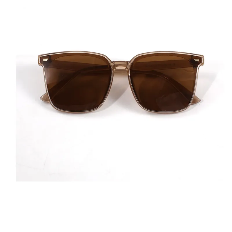 RUOYUN Square Sunglasses Unisex Black-2