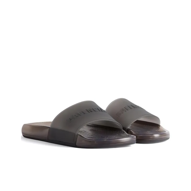 Balenciaga Pool Slide 'Black Transparent'-3