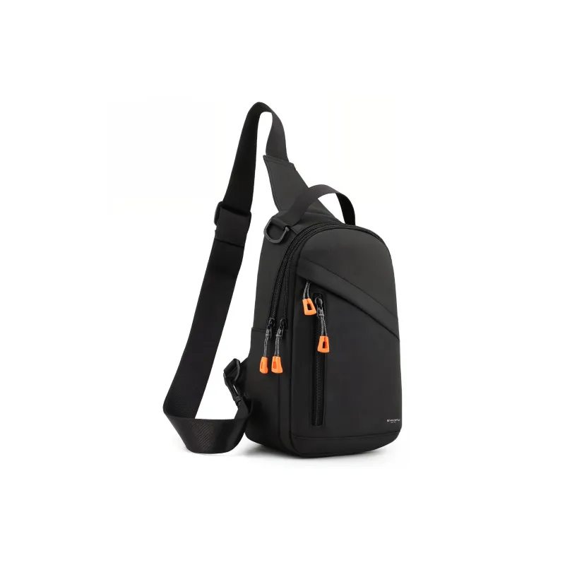 SNOOPY Nylon Shoulder Bag Crossbody Bag Casual Small Sloping Bag Regular Unisex Black/Gray-2