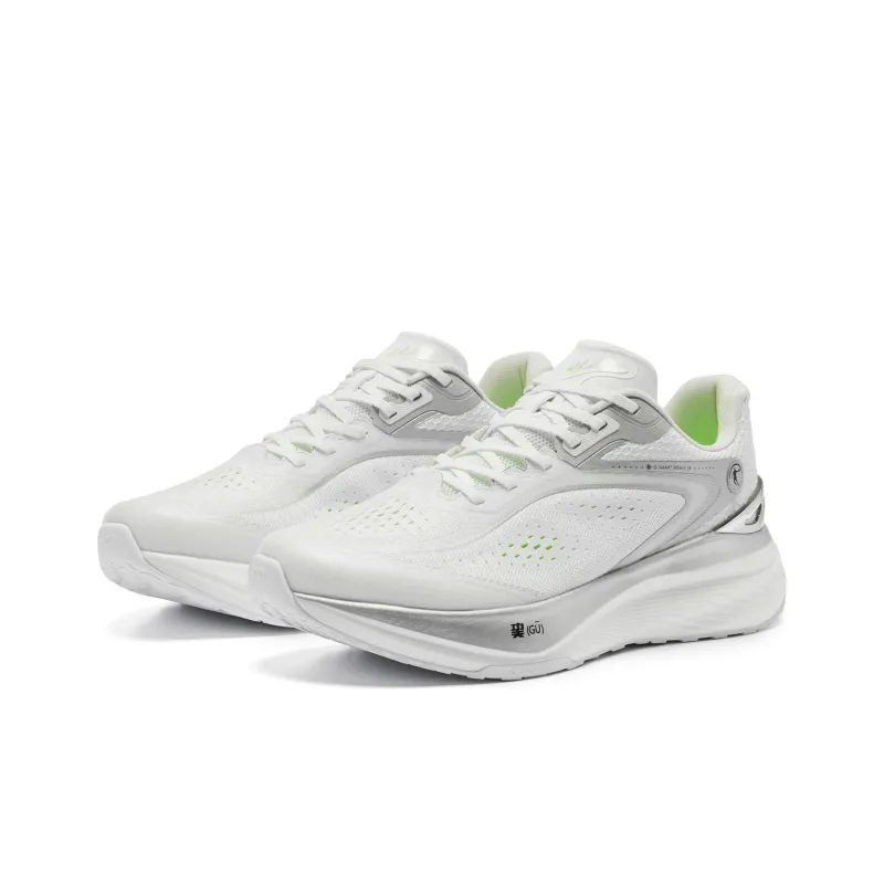 QIAODAN Shadow 1.0 Running Shoes Men Low Top Jordan White/Silver-2