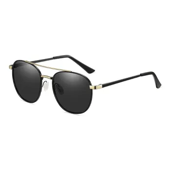 PRETTYALLUSION Alloy Round Sunglasses Women's