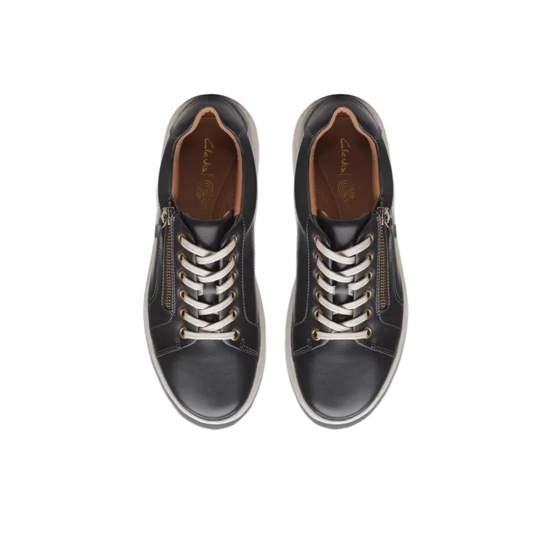 Clarks Anti-Slip Wear-Resistant Low-Top Skateboard Shoes Women's Black-3