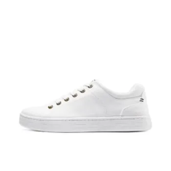 Skechers BOBS COPA Wear resistant And Lightweight Low Top Canvas Shoes Men's White