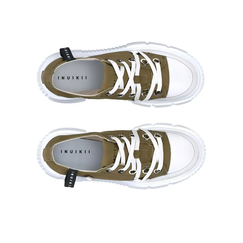 Inuikii Matilda Low-Top Canvas Shoes Women's Army Green-3