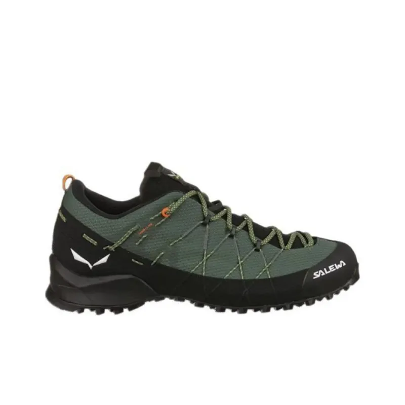 SALEWA Wildfire 2 Anti-Slip Wear-Resistant Low-Top Hiking Shoes Men's Green Black-1