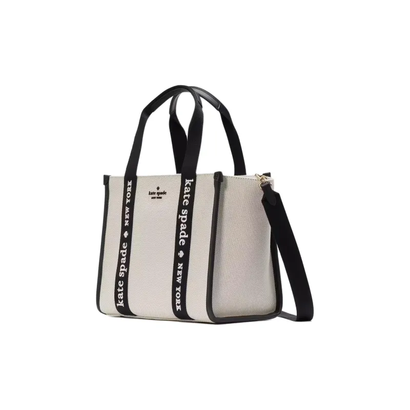 Kate Spade Canvas Bag Shoulder Bag Crossbody Bag Handbag Small Size Women's Black-1