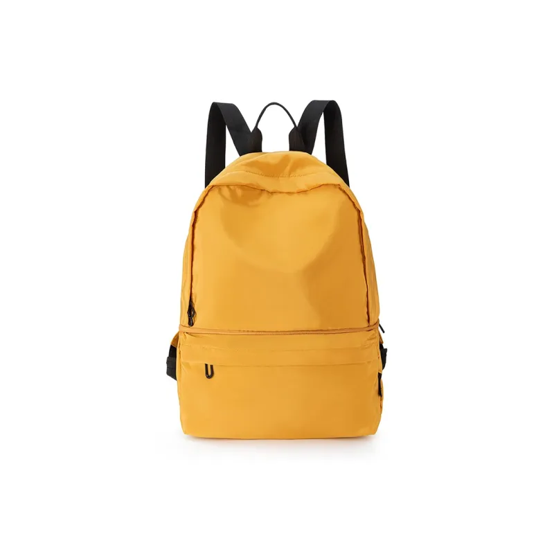 MISZAPATOS Polyester Backpack Regular Unisex Black/Orange/Khaki Green/Lemon/Red/Navy Blue-11