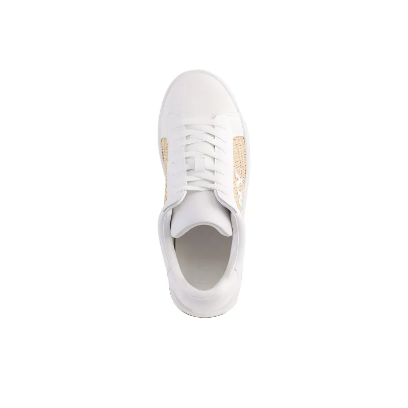 DKNY ABENI Low-Top Skateboard Shoes Women's White-3
