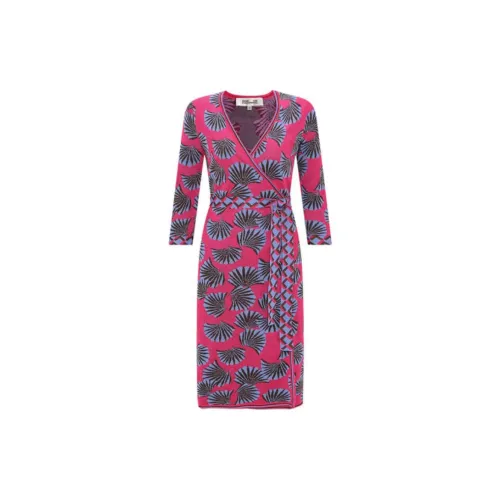 DVF Long-Sleeved Dresses Women's Rose Purple