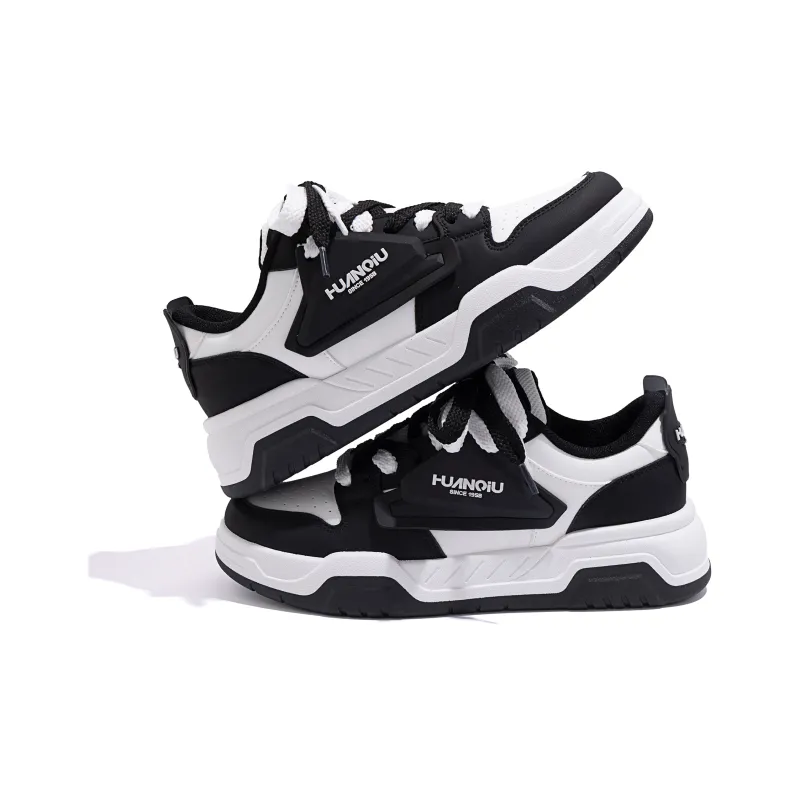 HUANQIU Year Of The Snake Limited Edition Abrasion Resistant Balance Low Top Skateboard Shoes Unisex Black-2