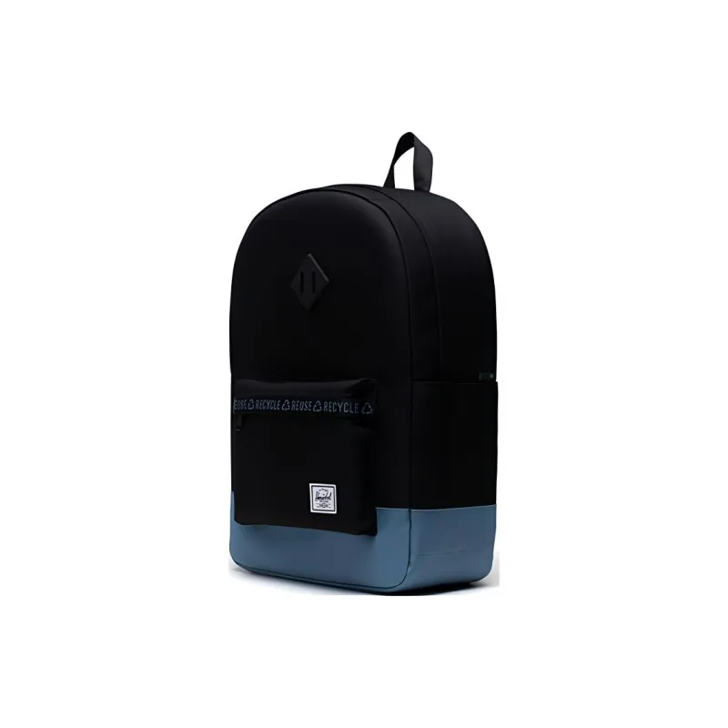 Herschel Recycled Material Backpack Extra Large Unisex Classic Black/Surge Blue-1